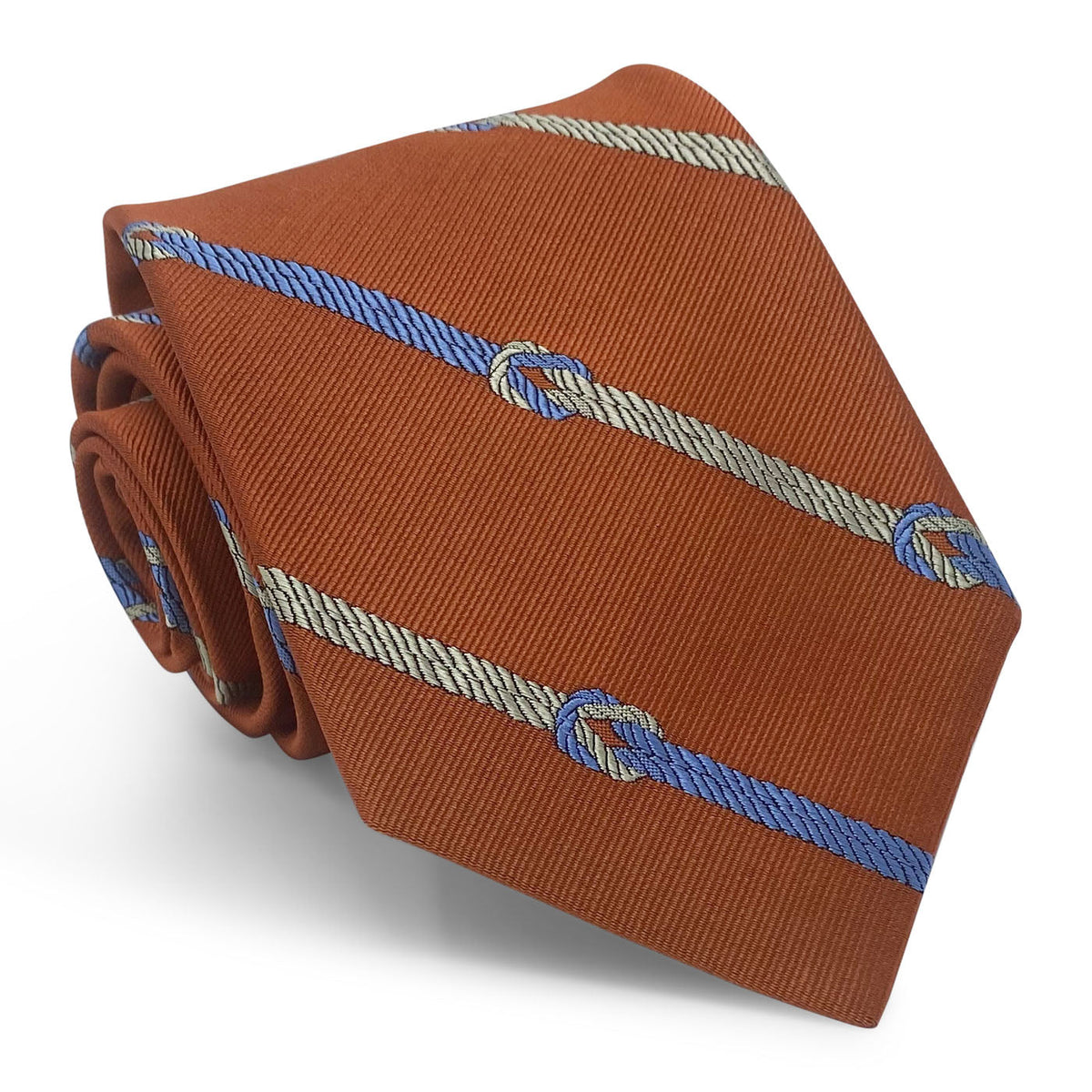 Knotted Stripe: Tie - Orange – Collared Greens
