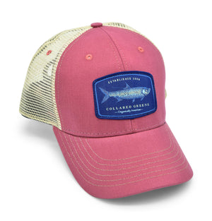 Tarpon: Badged Trucker Cap - Port Side Red