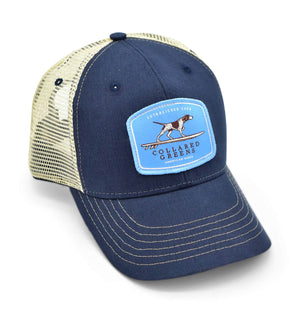 Pointer Surfer: Badged Trucker Cap - Navy