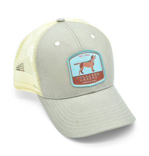 Chocolate Lab: Badged Trucker Cap - Cattail