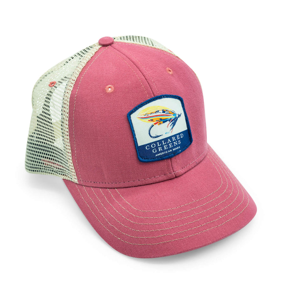 Looking Fly: Badged Trucker Cap - Port Side Red