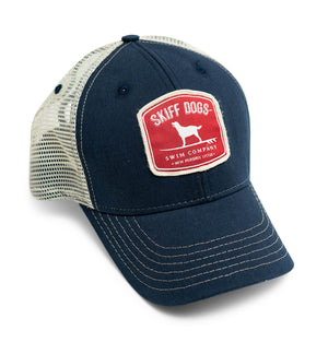 Hang Ten Hound: Badged Trucker Cap - Navy