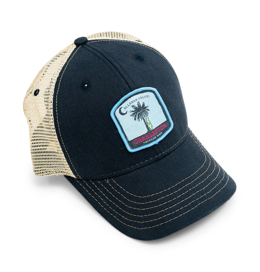 Palmetto Moon Bear: Badged Trucker Cap - Navy