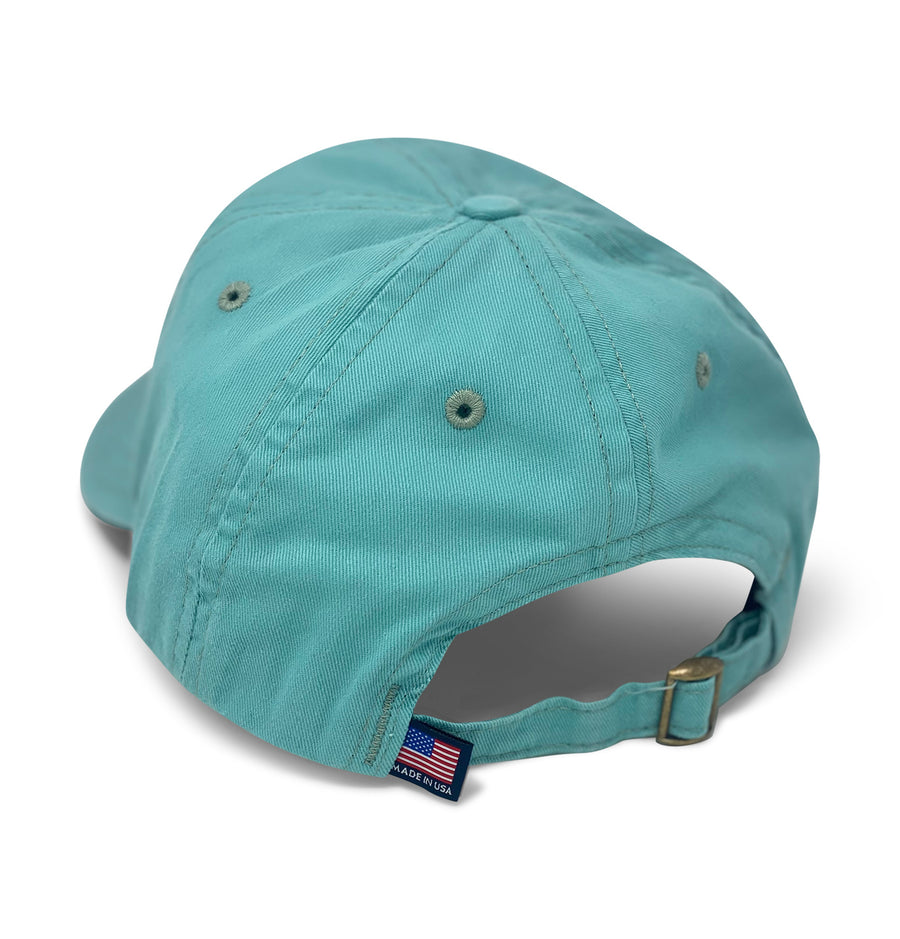 CG Logo: Badged Twill Cap - Gulf Aqua