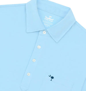 Palmetto Moon: Upcycled Surf Polo - Tidal