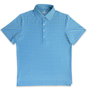 Lucky Golf: Upcycled Club Polo - Light Blue