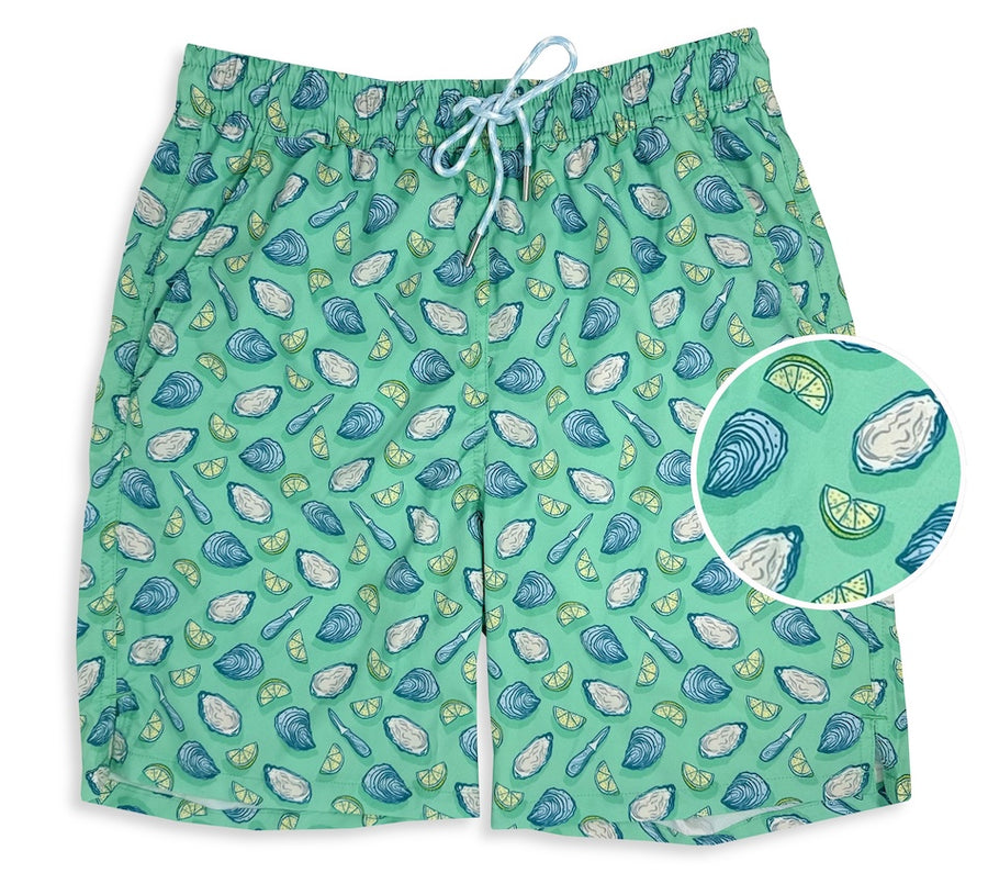 Oyster Affair: Swim Trunks - Mint