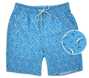 Tarpon Tricks: Swim Trunks - Turquoise