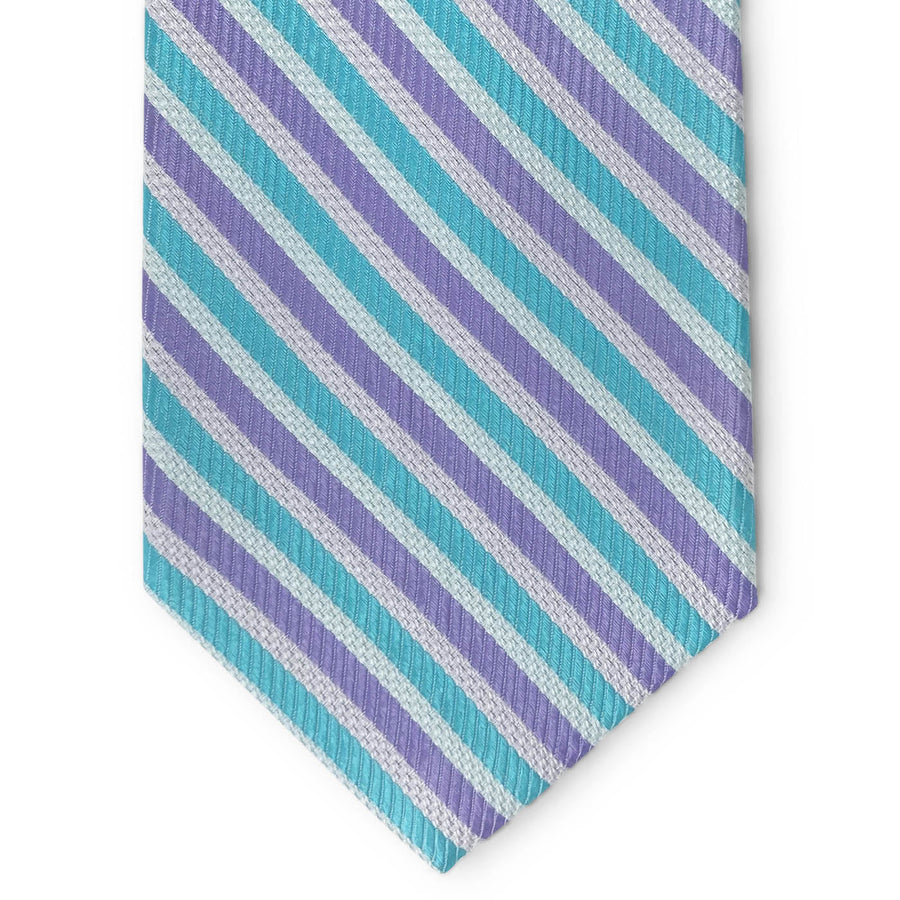 Belize: Tie - Aqua/Purple