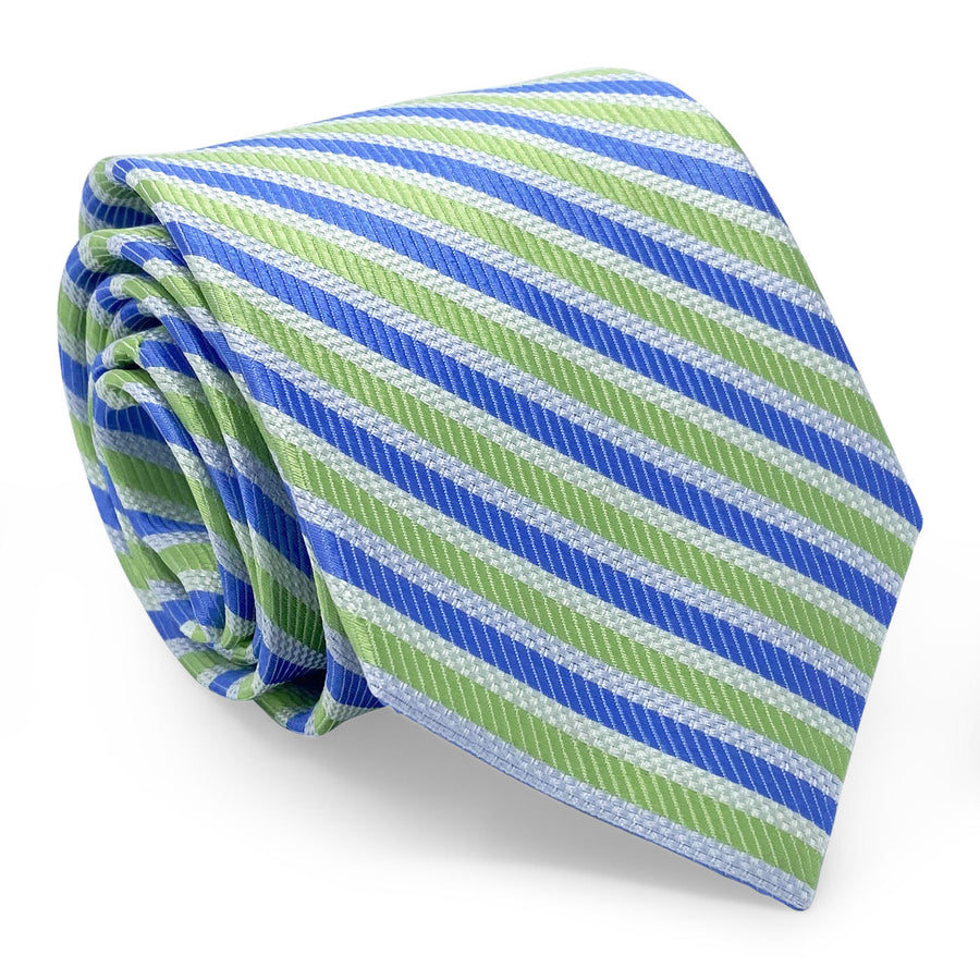 Belize: Tie - Blue/Green