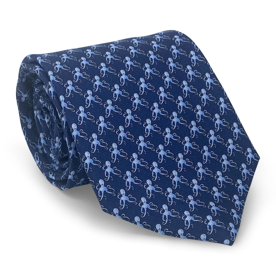 Outboard Octopus: Tie - Navy