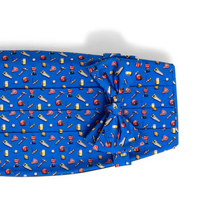 Guy Tie: Cummerbund Set - Mid-Blue