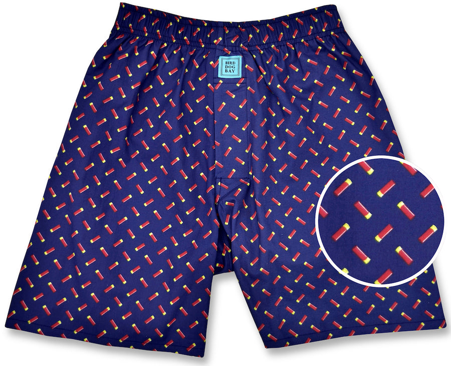 Sittin' Shotgun: Boxers - Navy/Red