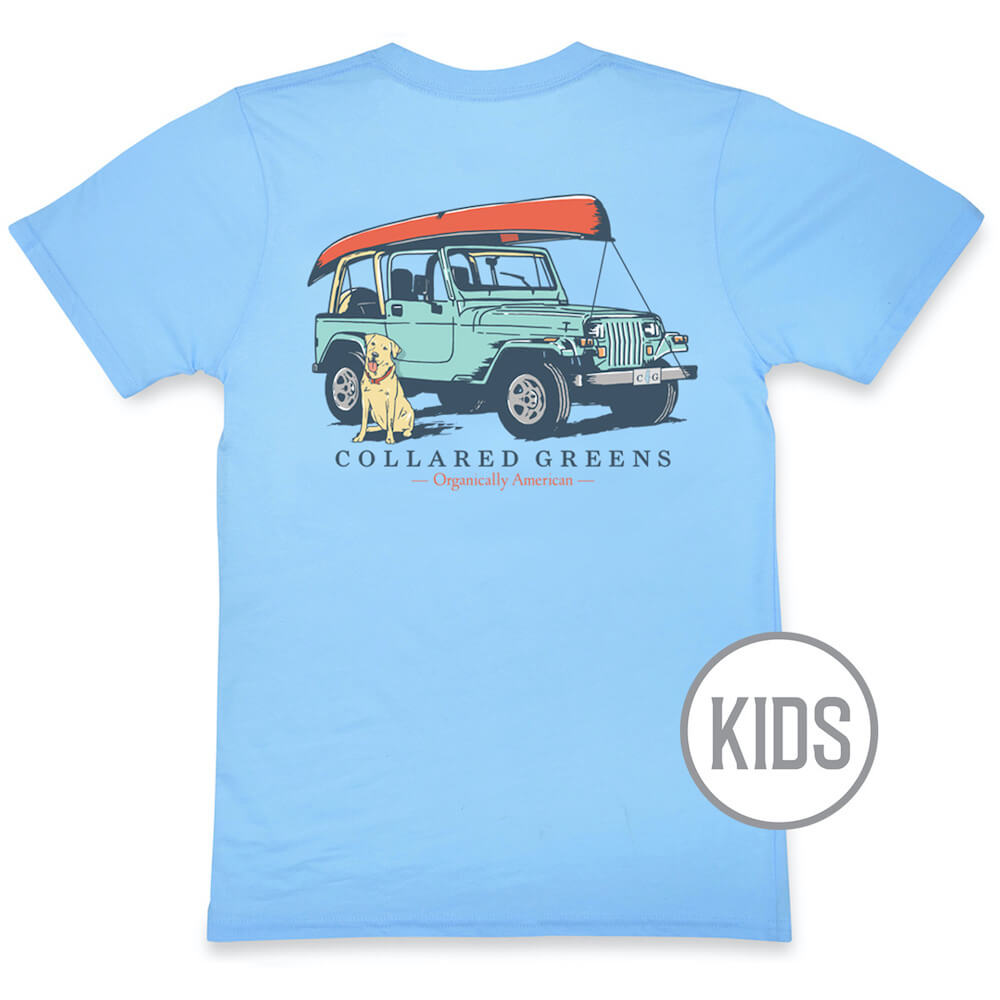 Jeep Dog: Kid's Short Sleeve T-Shirt - Carolina – Collared Greens