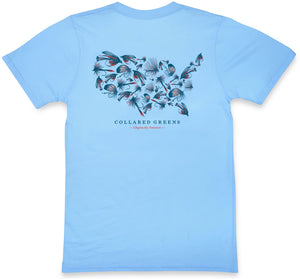 Flies Forever: Short Sleeve T-Shirt - Carolina