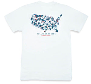 Flies Forever: Short Sleeve T-Shirt - White