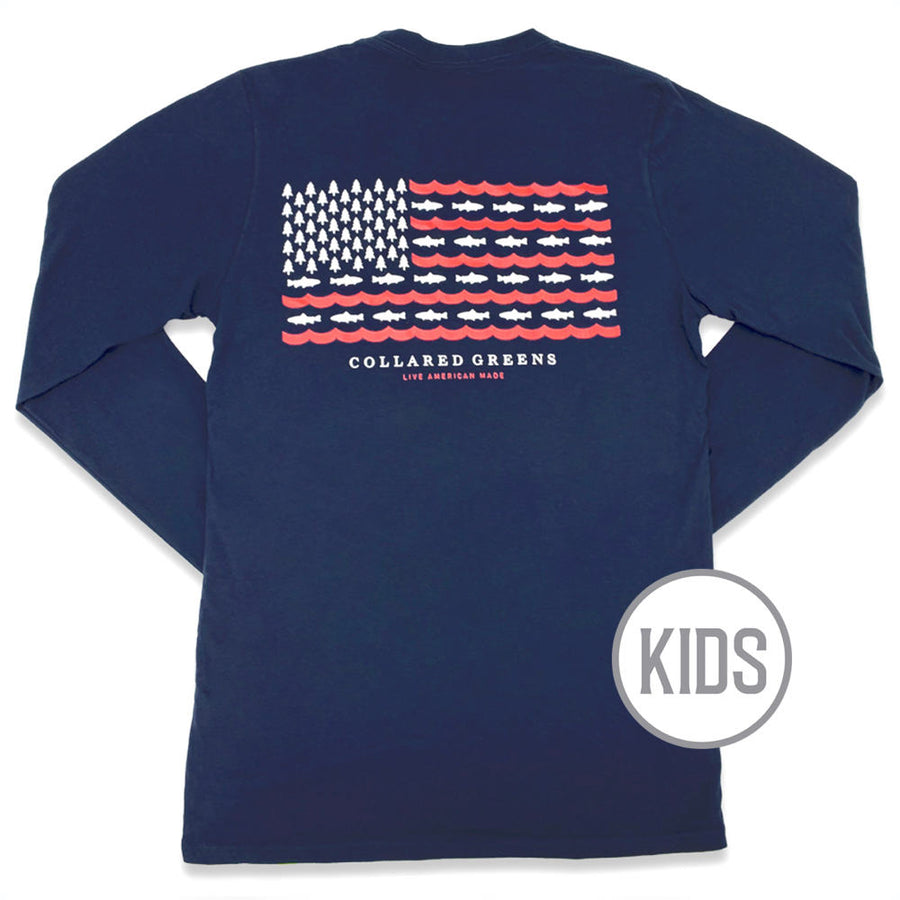 Kids' Flag Long-Sleeve T-Shirt
