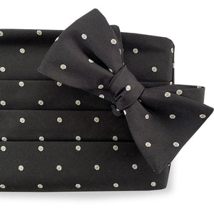 Circle Formal: Cummerbund Set - Black & White