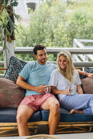 Sittin' Shotgun: Boxers - Navy/Red